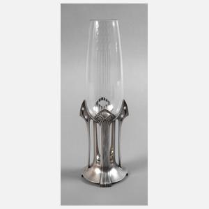 WMF Geislingen Vase mit Metallmontierung