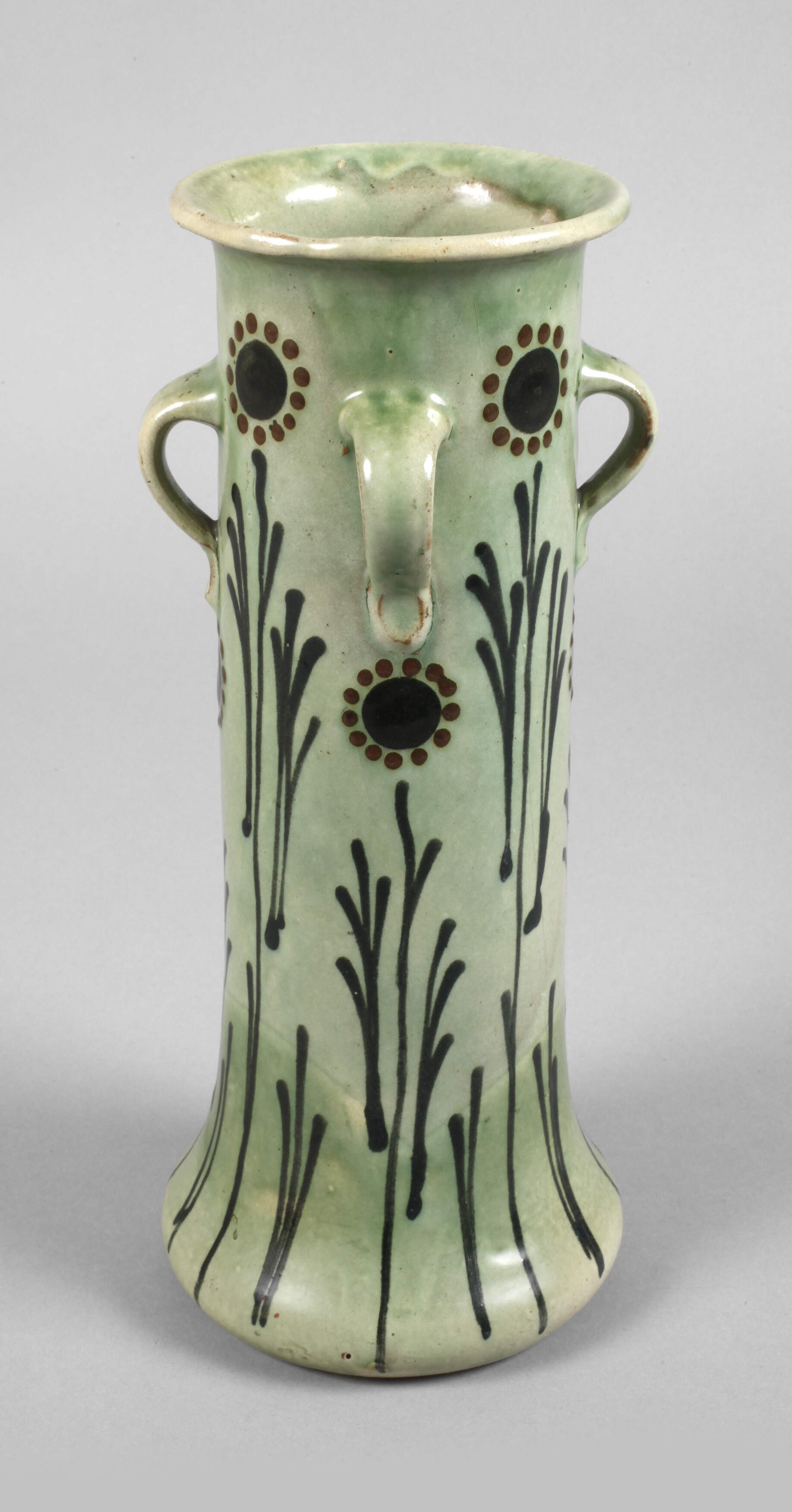 Frankreich Vase Schlickermalerei