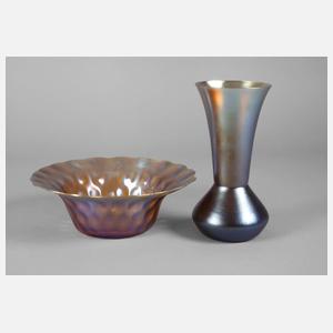 WMF Ikora Vase und Schale Myraglas