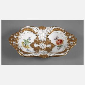 Meissen ovale Prunkschale "Blume 2"