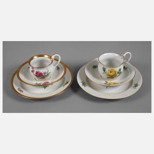 Meissen zwei Gedecke "Blume 1"