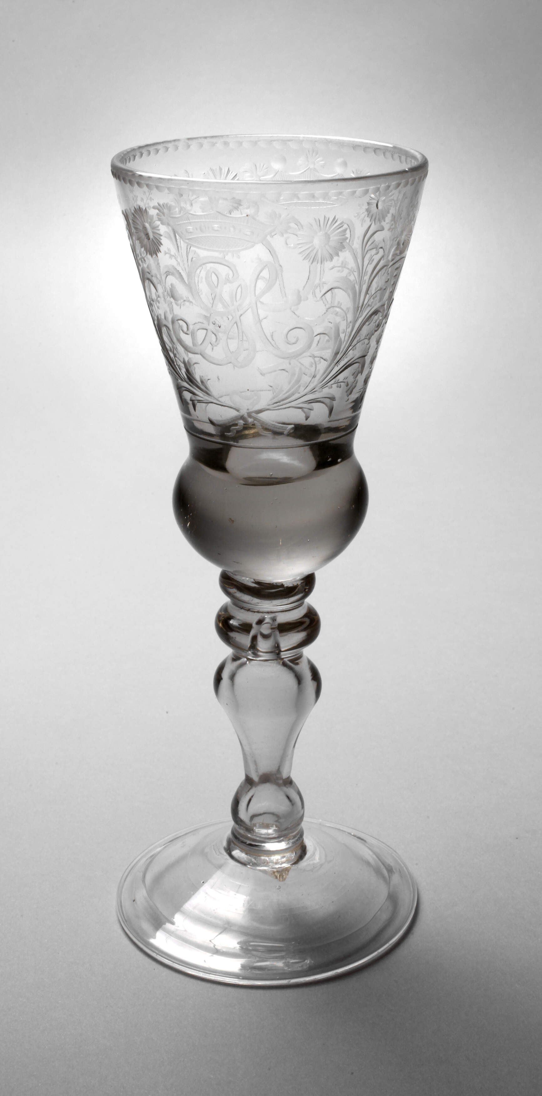 Barockes Pokalglas aus Adelsbesitz