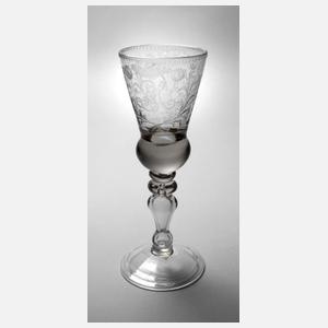 Barockes Pokalglas aus Adelsbesitz