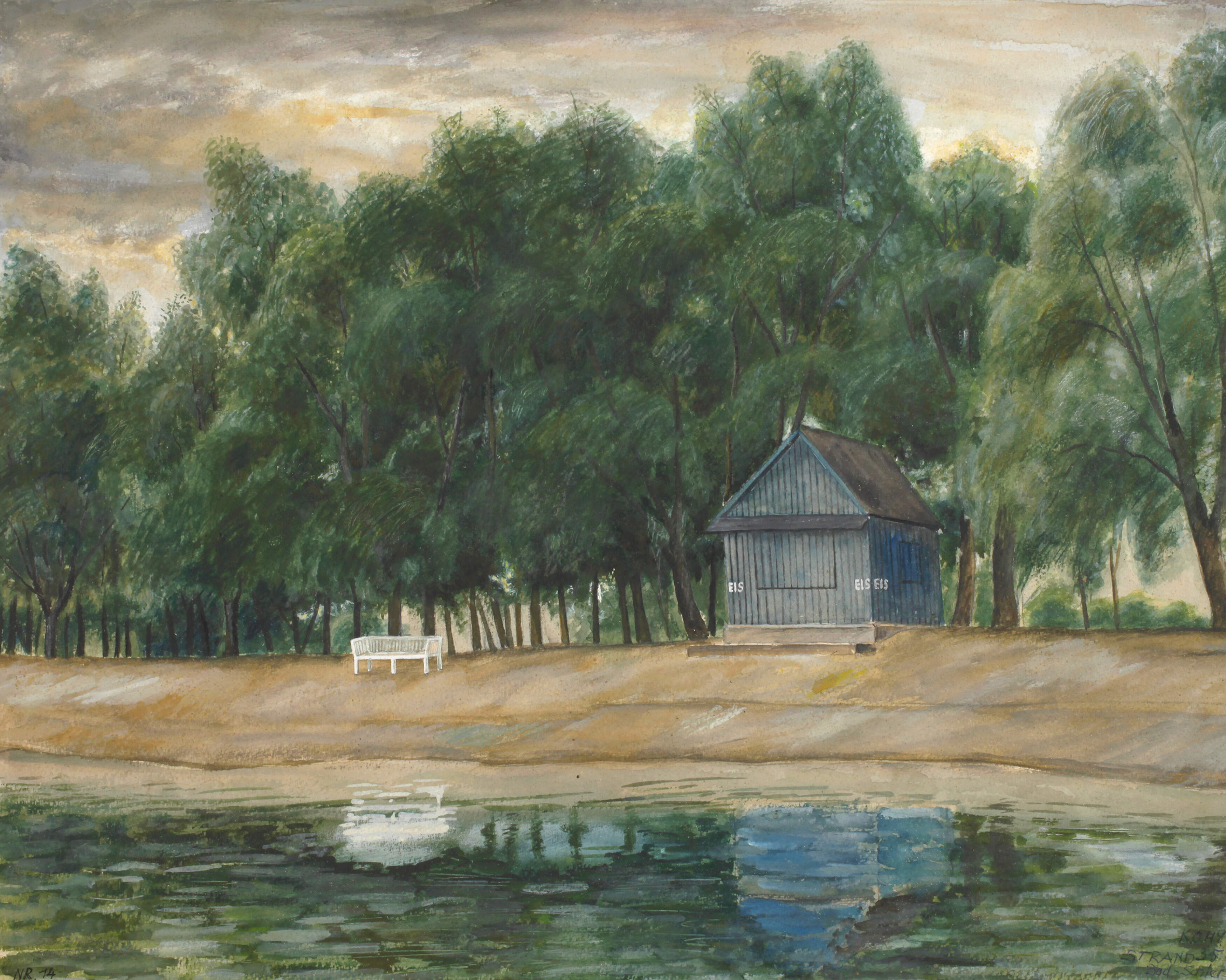 Karl Otto Hy, "Strand in Bad Schierstein"