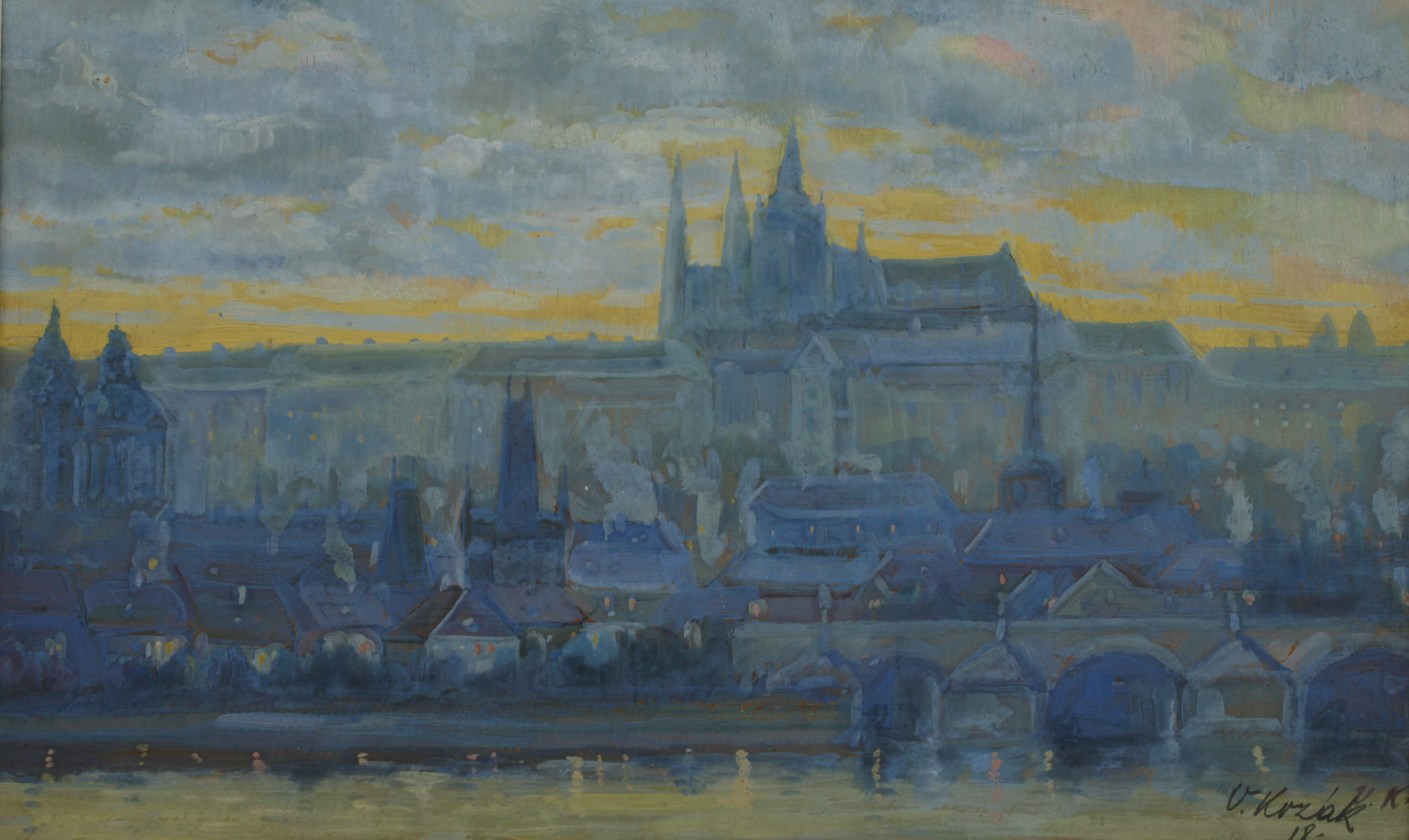 Václav Kózak, Prag im Abendlicht