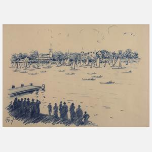 Fritz Zalisz, Regatta auf der Havel