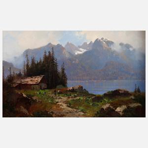 Curt Leopold, "Hintersee mit Hochkalter"