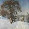 Oswald Grill, "Seeufer im Winter"