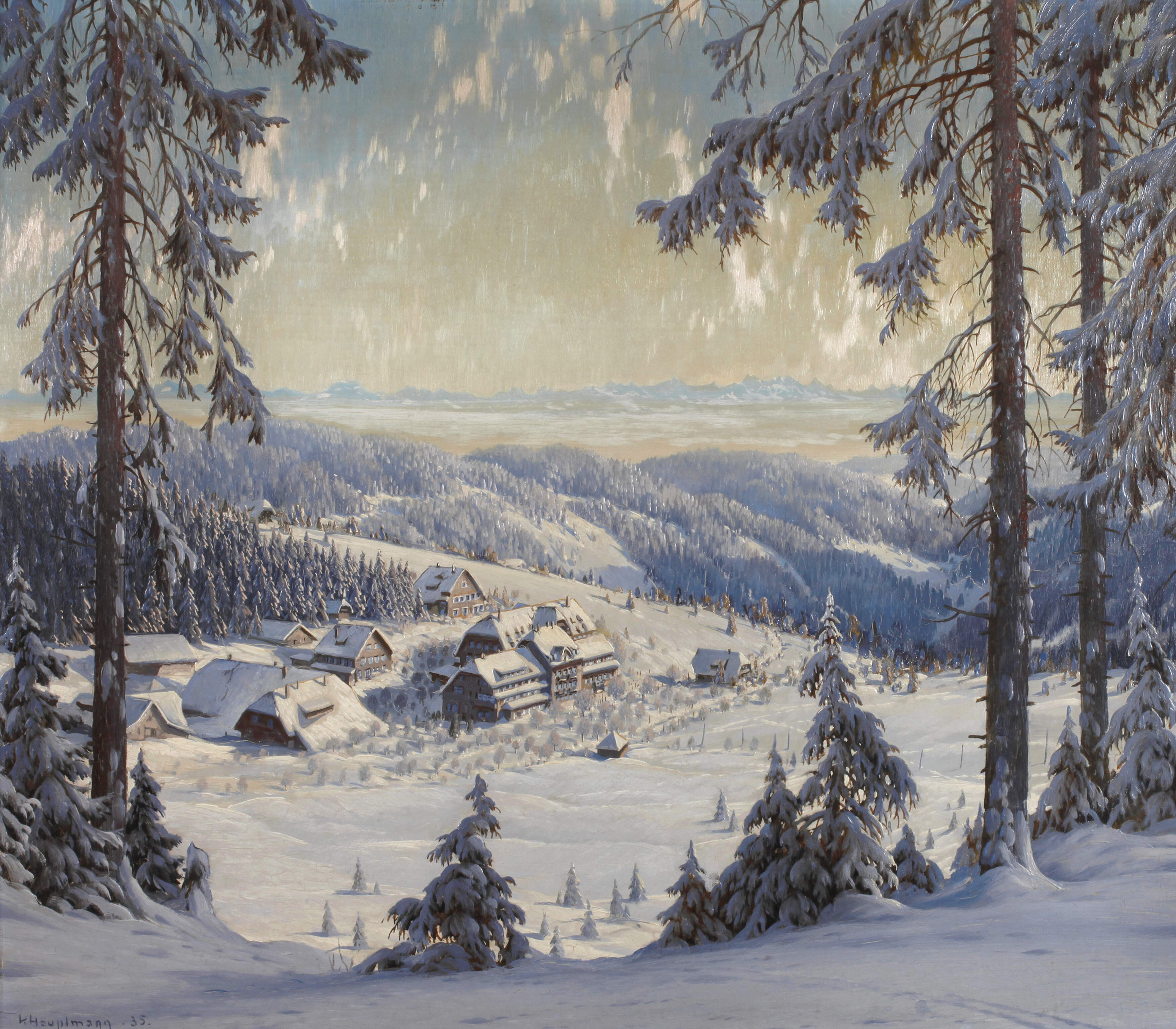 Karl Hauptmann, Winterlandschaft