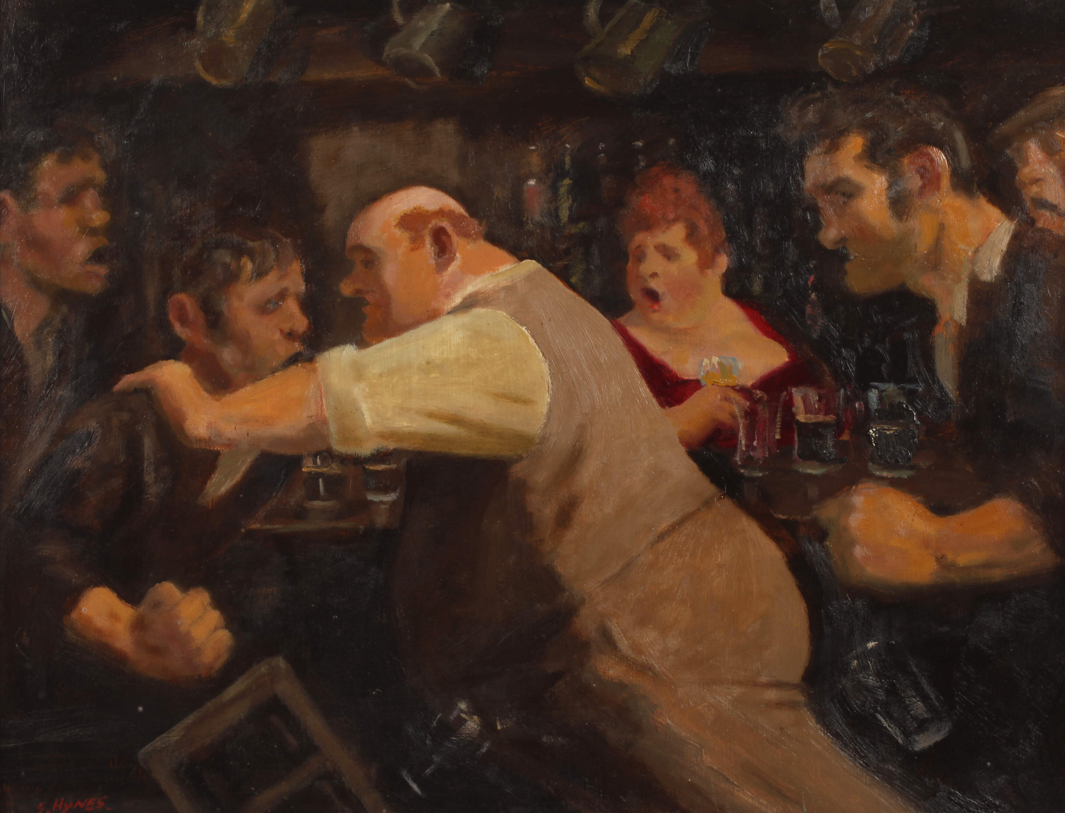 Edward Hynes, „Trouble in the pub“