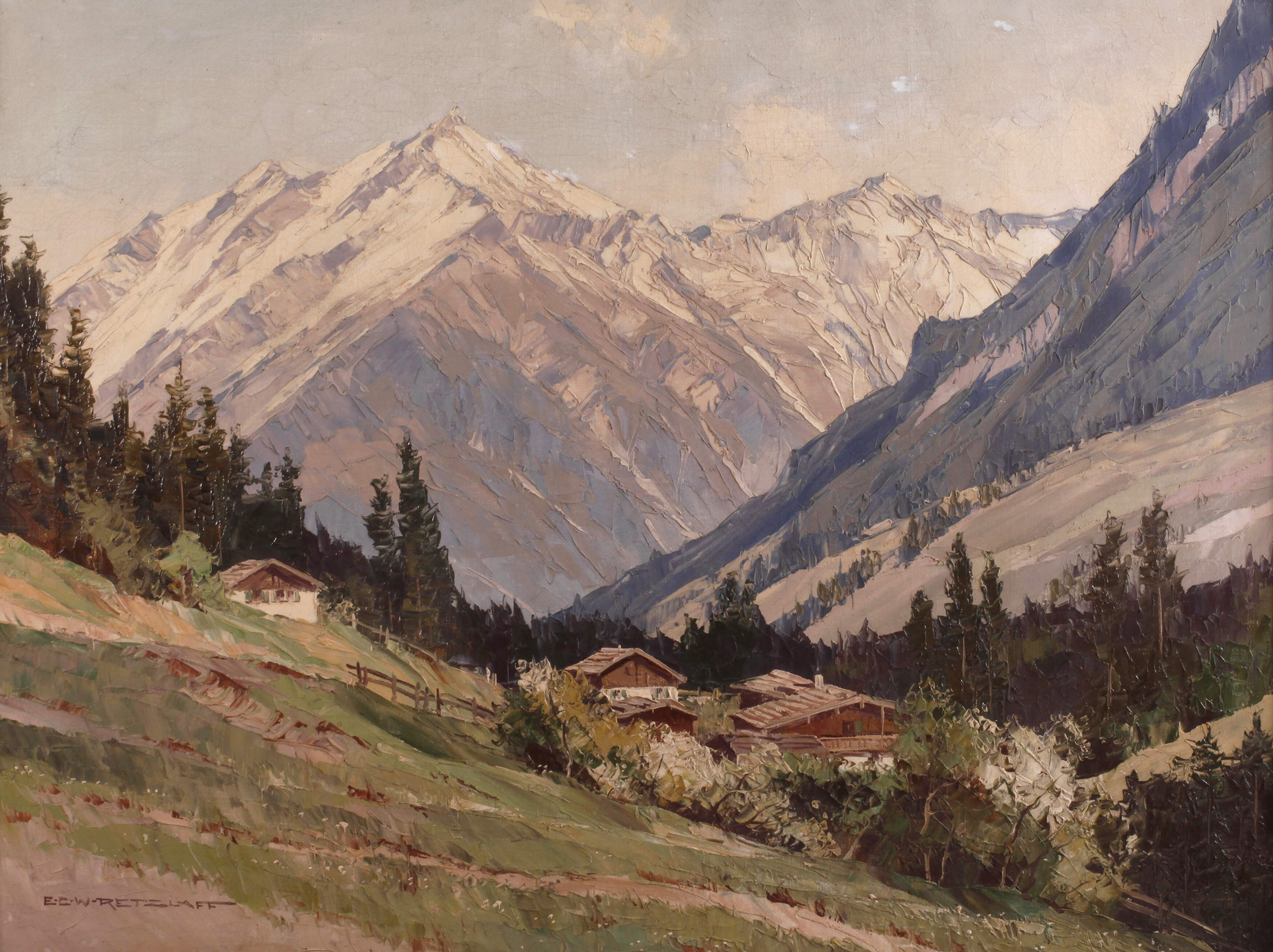 Ernst C. Walter Retzlaff, Alpenpanorama Zillertal