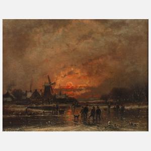 Adolf Stademann, Eisvergnügen in der Abendsonne