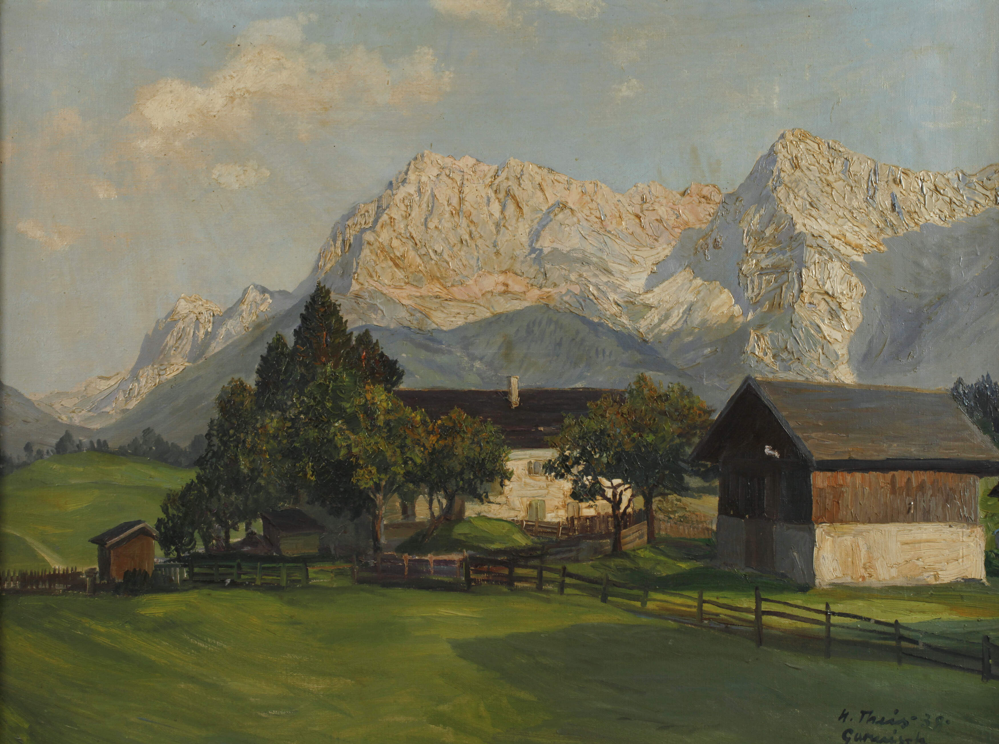 Heinz Theis, Sommerliche Voralpenlandschaft