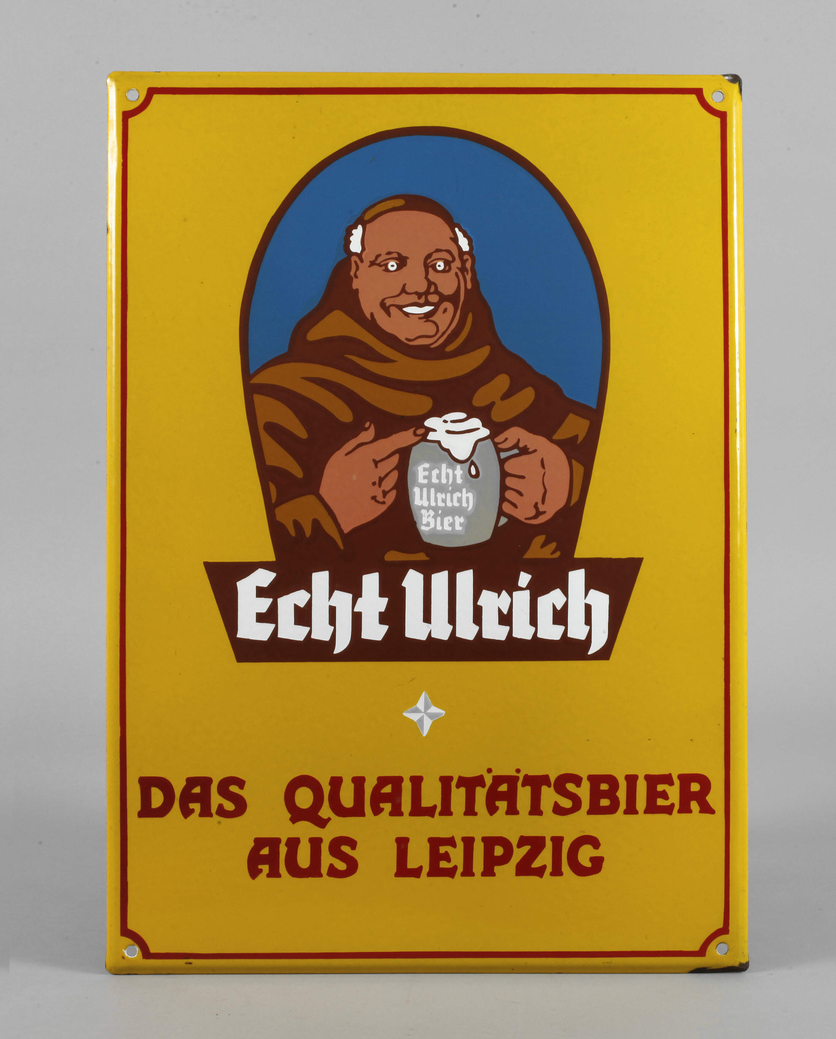 Emailleschild Ulrich Bier