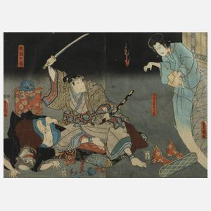 Farbholzschnitt Kunisada Utagawa