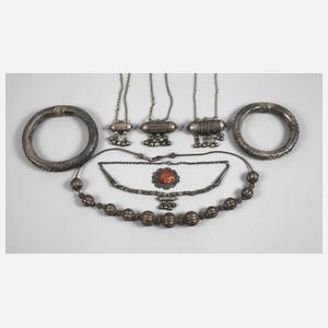 Konvolut Folkloreschmuck Silber