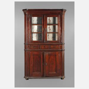 Eckvitrine Biedermeier