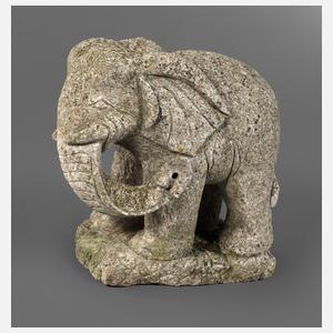 Gartenskulptur Elefant