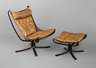 "Falcon-Chair" mit Ottomane