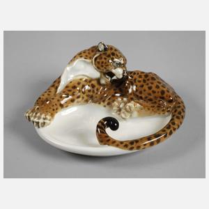 Hutschenreuther "Ascher mit Leopard"