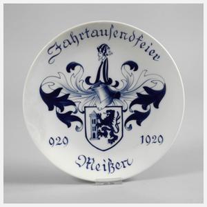 Meissen Jubiläumsteller der Stadt Meißen