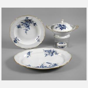 Meissen Servierservice "Blaue Blume/Goldgräser"