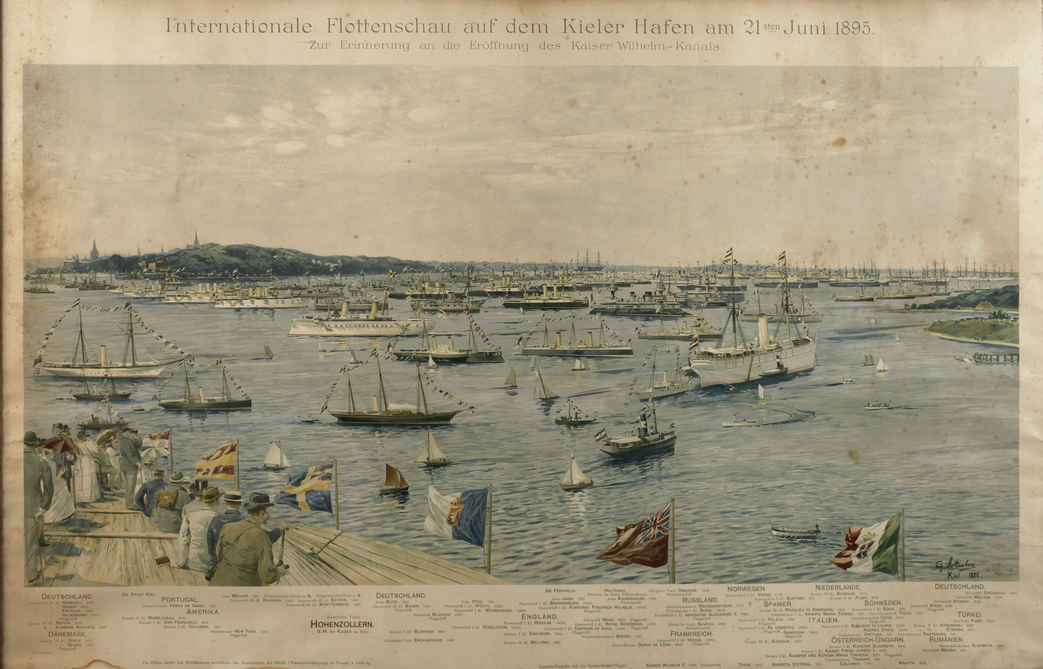 Internationale Flottenschau auf dem Kieler Hafen