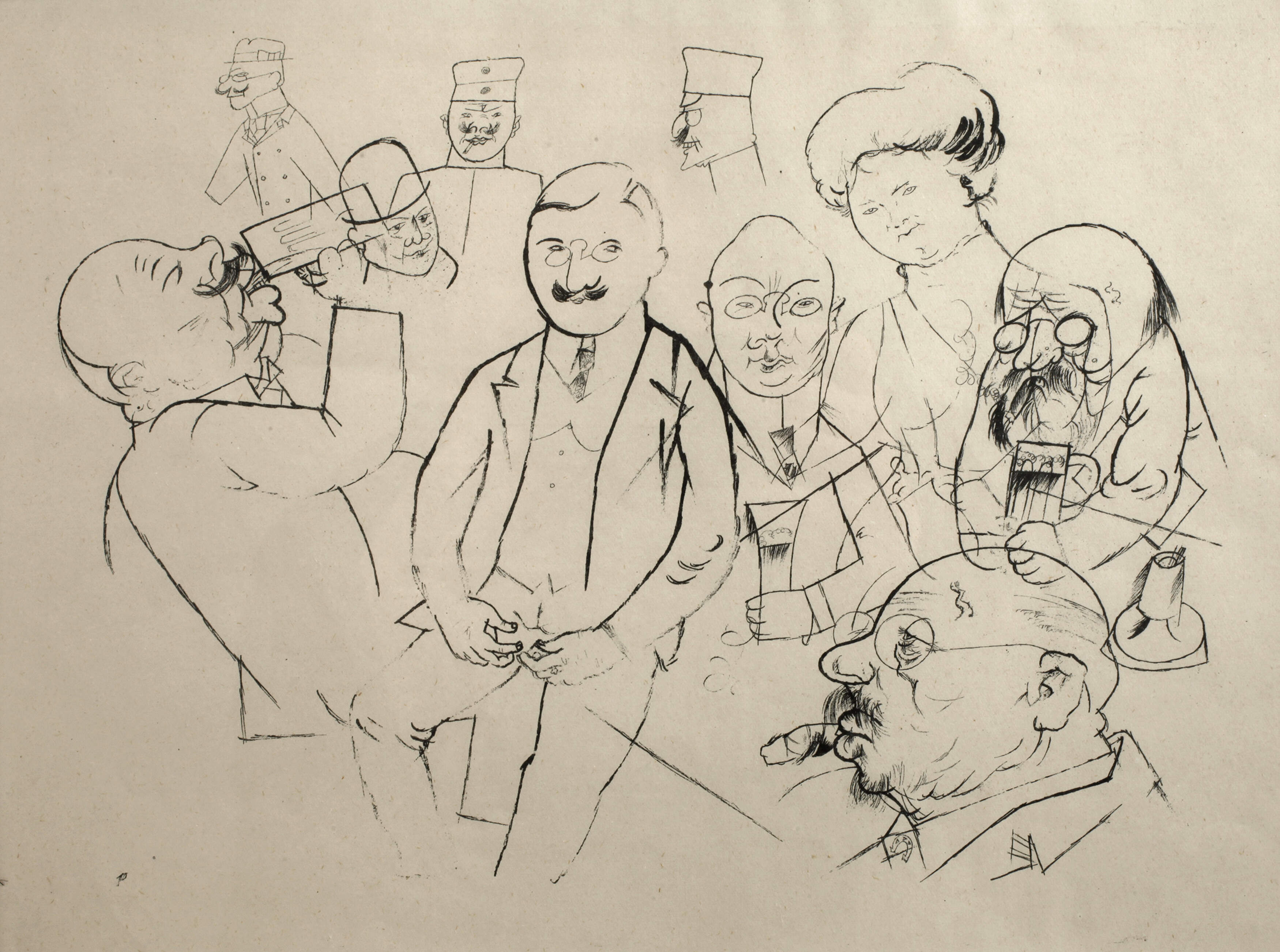 George Grosz, „Stammtischstudien“