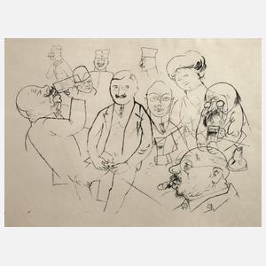 George Grosz, „Stammtischstudien“