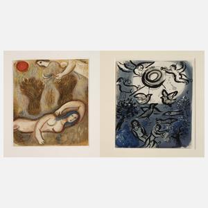 Marc Chagall, Zwei Lithographien zur Bibel