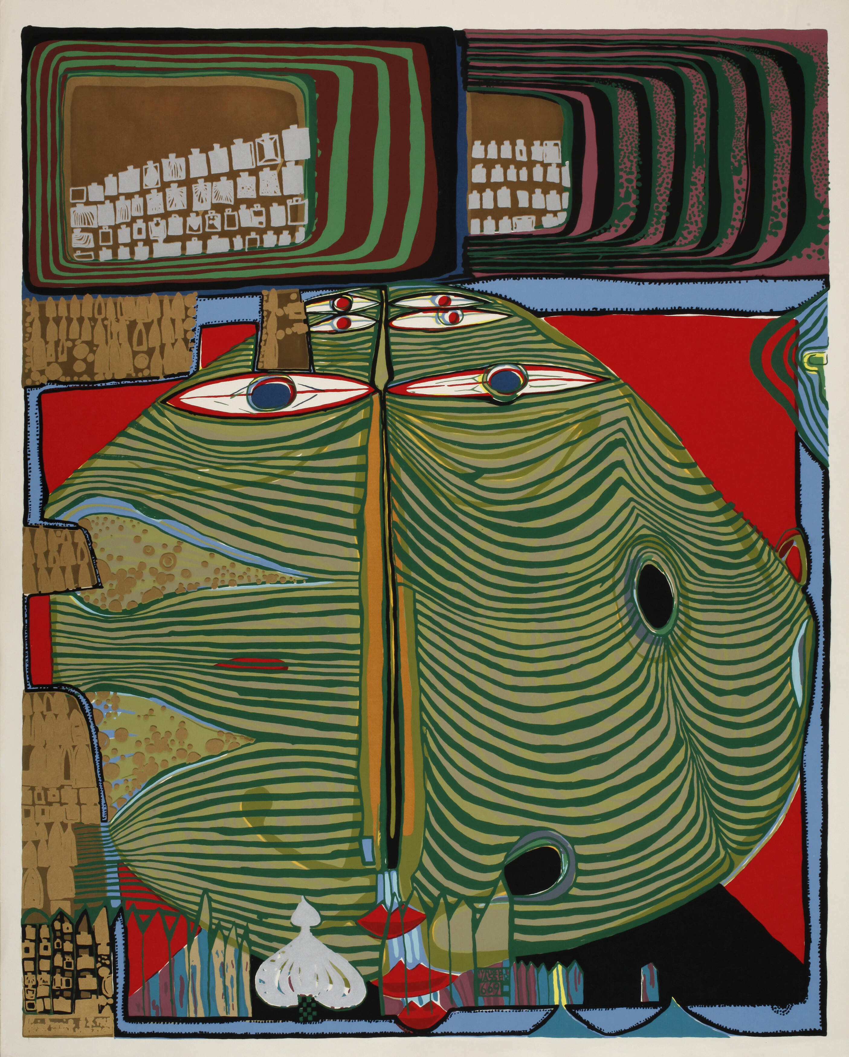 Prof. Friedensreich Hundertwasser, "King Kong"