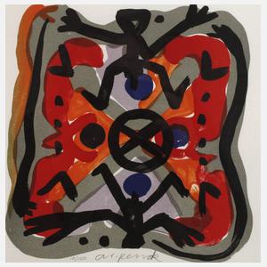 A.R. Penck, Blatt aus der Kopenhagen-Suite III