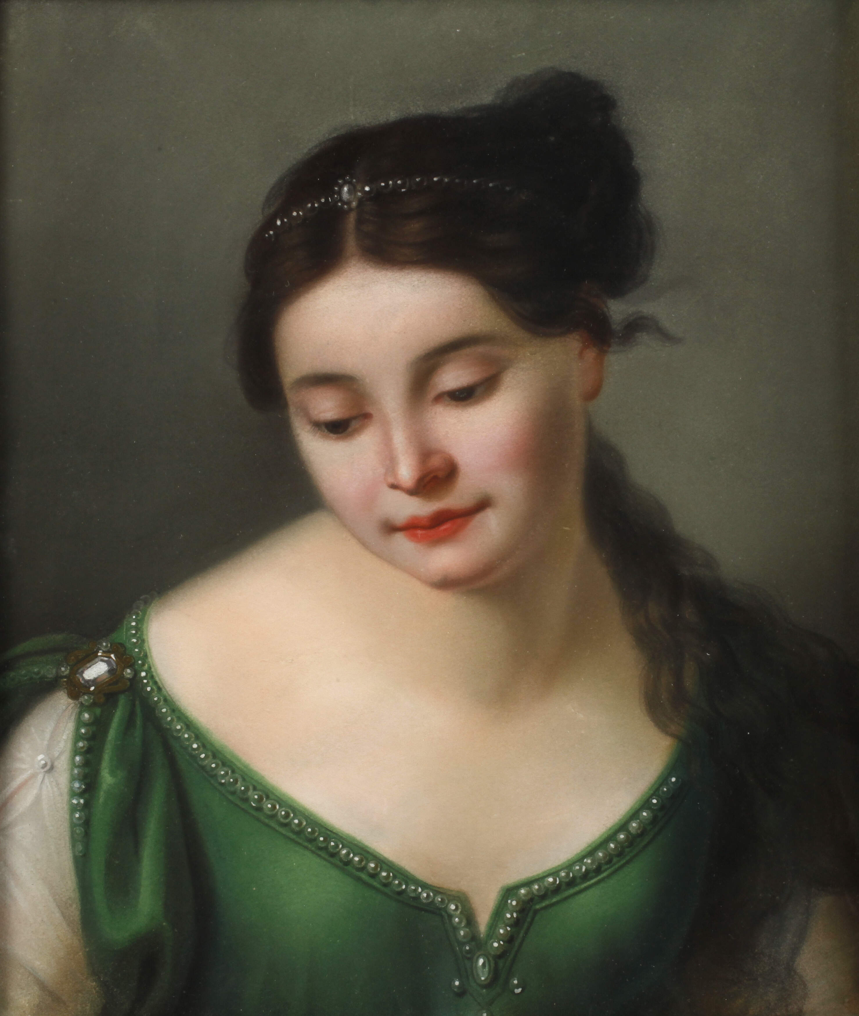 Mädchenportrait Biedermeier