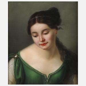 Mädchenportrait Biedermeier