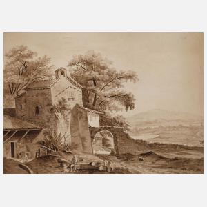 G. Ducret, Italienische Landschaft