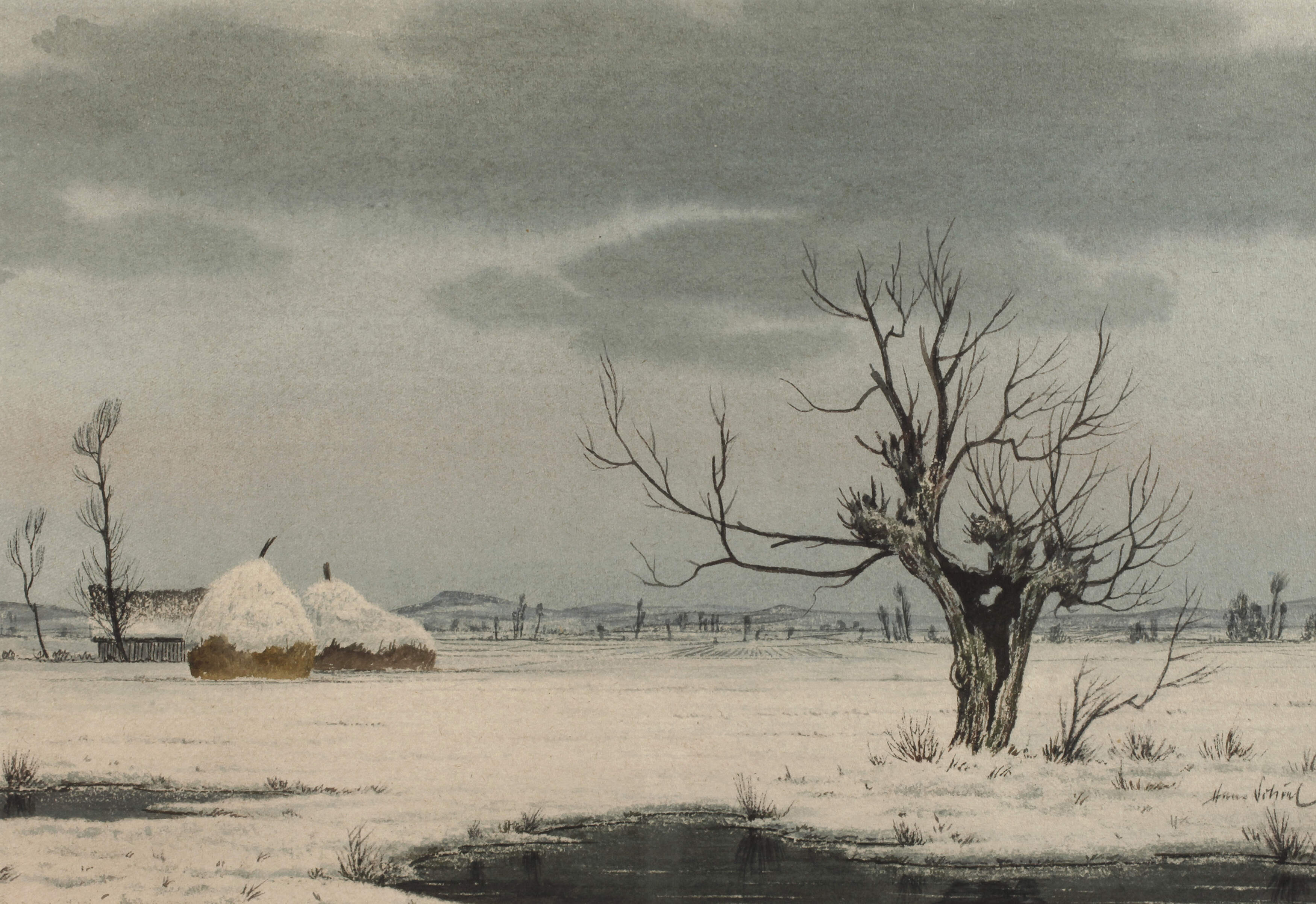 Hans Schiel, "Winter in der Altmark"