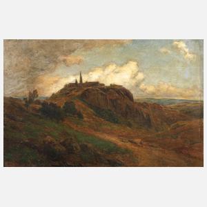 Hans Dvorak, Landschaft mit Burg