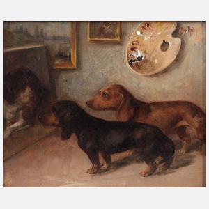 Josef Heimerl, Hunde im Atelier