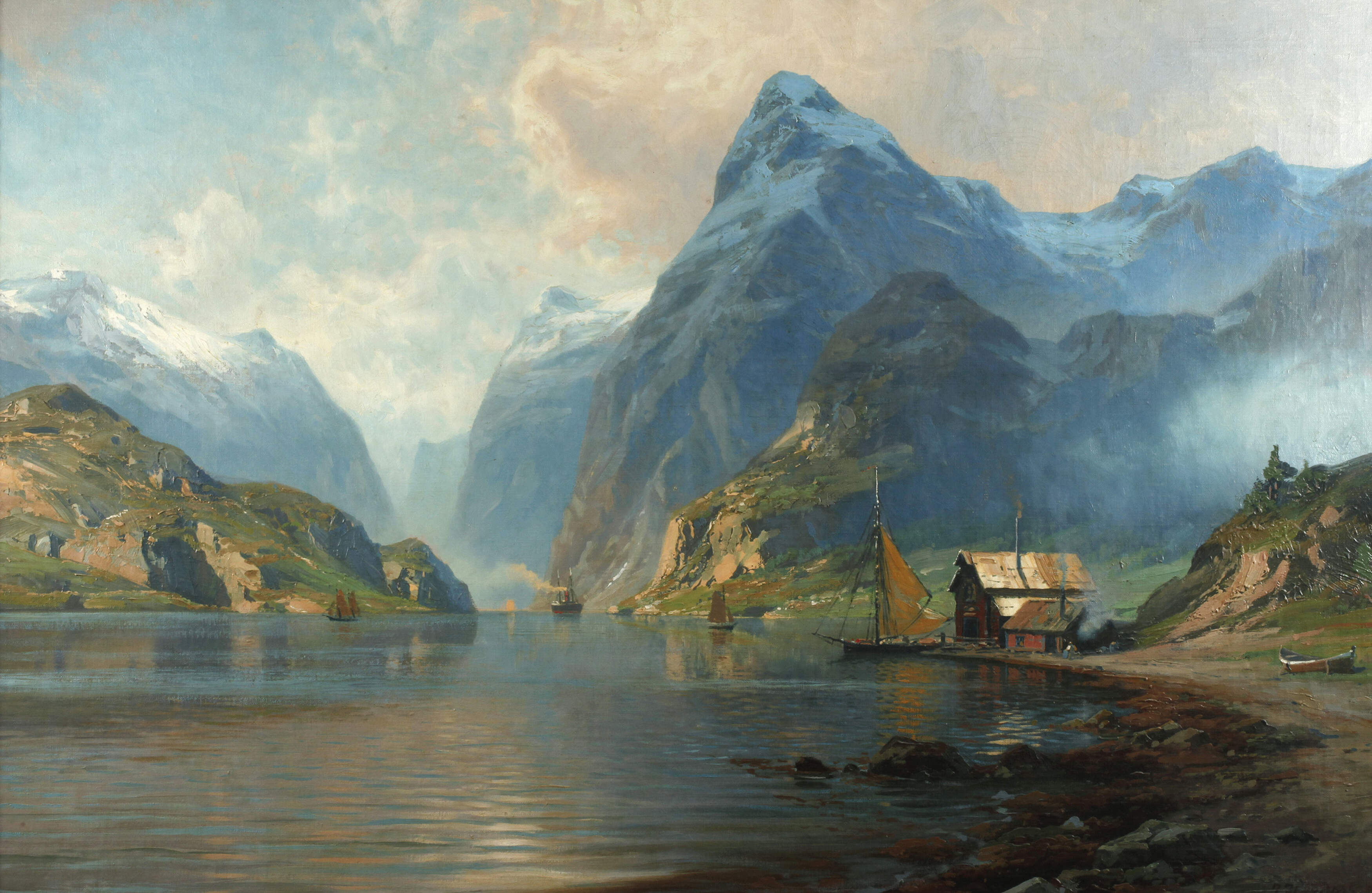 Johannes Harders, Norwegische Fjordansicht