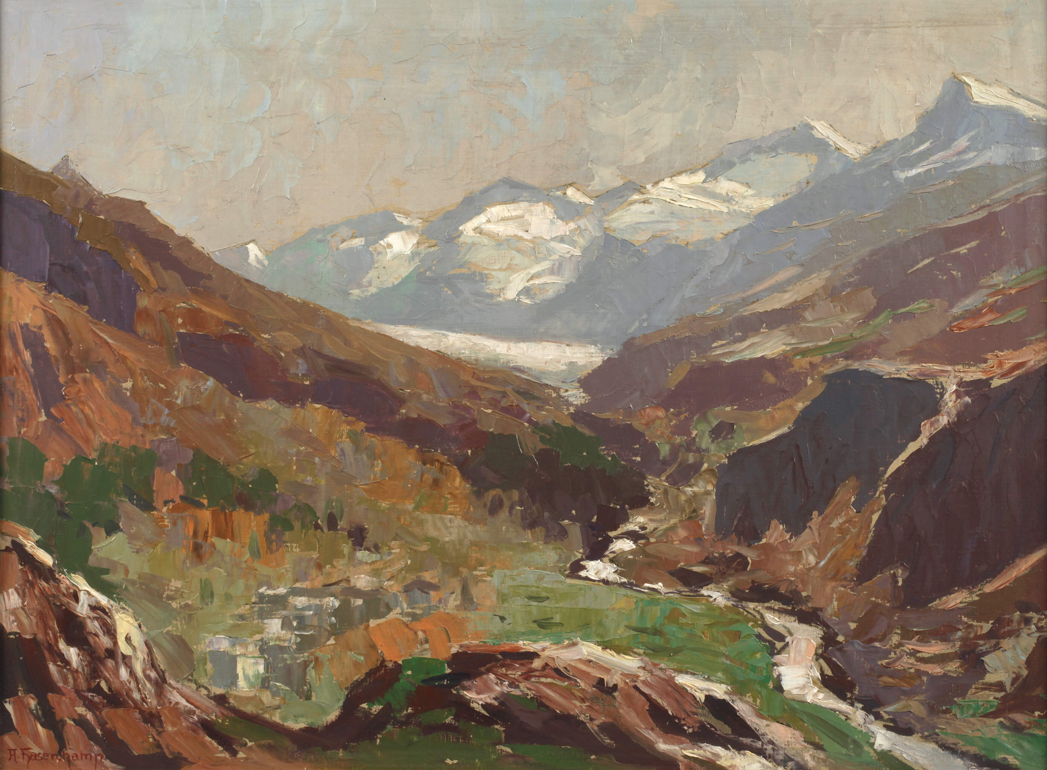 Adolf Hasenkamp, Berglandschaft