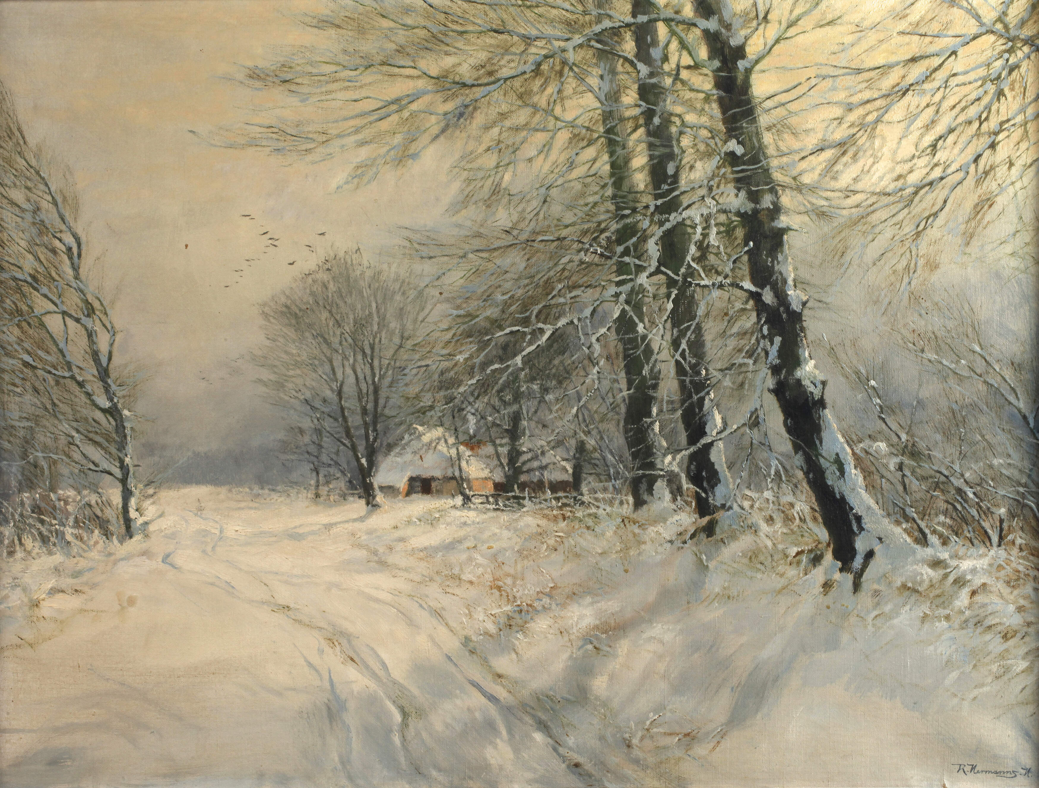 Rudolf Hermanns, Winterlandschaft