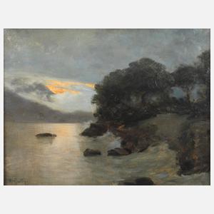 Rudolf Quittry, Seestück im Abendlicht