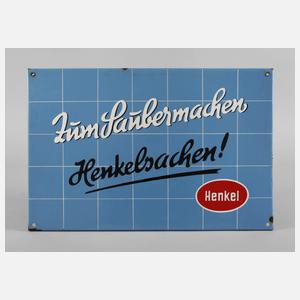 Emailleschild Henkel