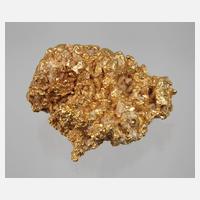 Teils kristallisiertes Gold-Nugget111