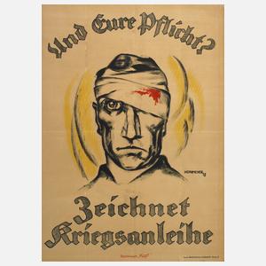 Plakat Kriegsanleihe 1. Weltkrieg