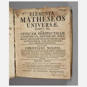 Elementa Matheseos Universae 1735