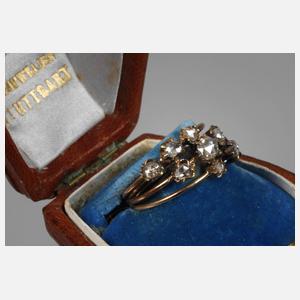 Historischer Ring mit Diamantrosen