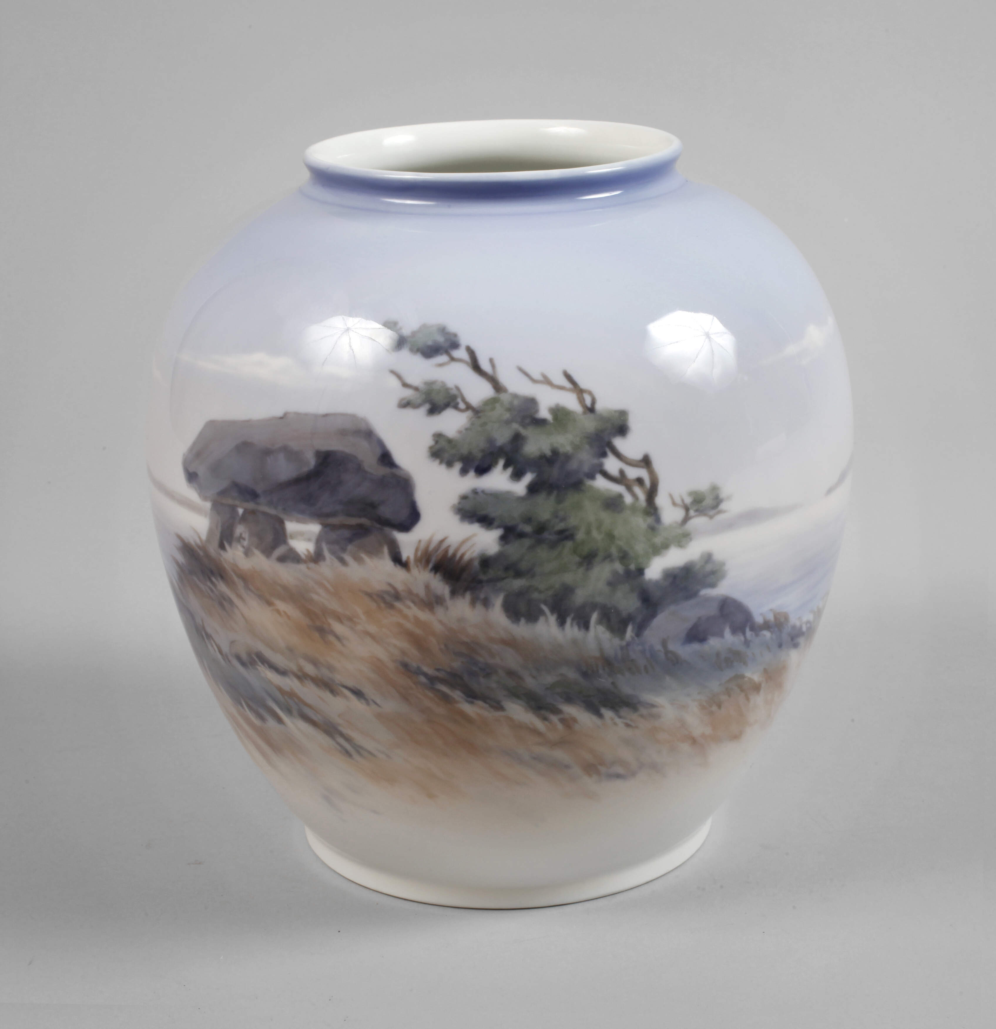 Kopenhagen Vase Küstenlandschaft mit Hünengrab