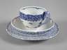 Meissen Kaffeegedeck "Blaue Rispe"