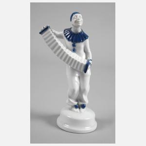 Rosenthal "Pierrot mit Harmonika (Musik-Clown)"